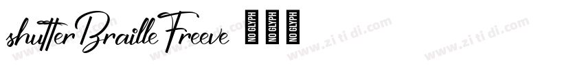 shutterBrailleFreeve字体转换