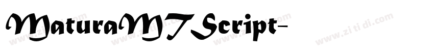 MaturaMTScript字体转换