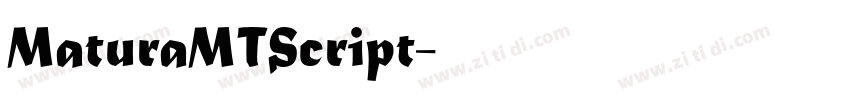 MaturaMTScript字体转换
