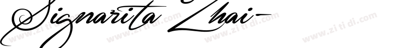 SignaritaZhai字体转换