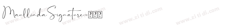 MaullindaSignature字体转换