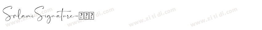 SolamiSignature字体转换