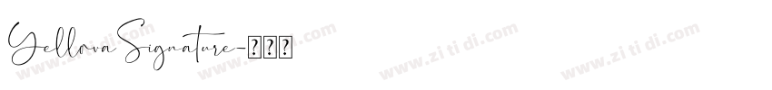 YellovaSignature字体转换