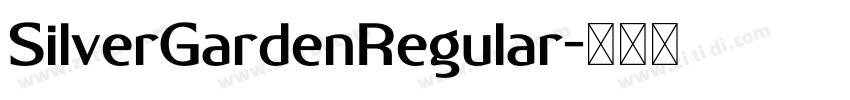 SilverGardenRegular字体转换