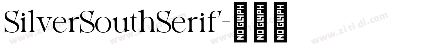 SilverSouthSerif字体转换