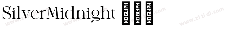 SilverMidnight字体转换