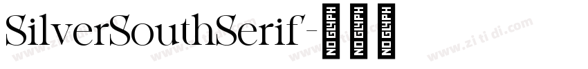 SilverSouthSerif字体转换