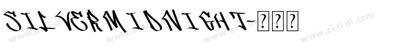 SilverMidnight字体转换