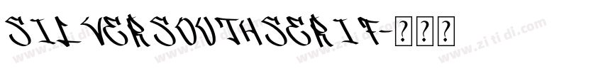 SilverSouthSerif字体转换
