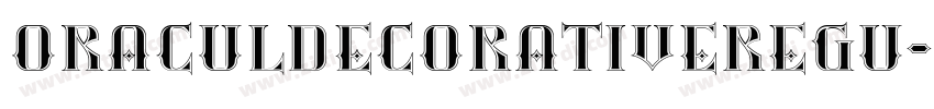 OraculDecorativeRegu字体转换