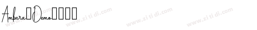Ambara_Demo字体转换 Ambara_Demo字体转换