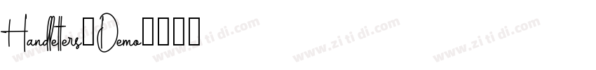 Handletters_Demo字体转换