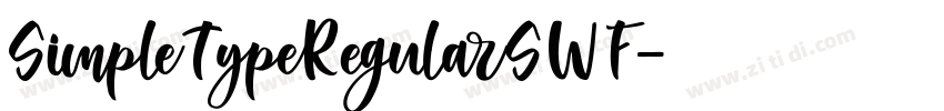 SimpleTypeRegularSWF字体转换