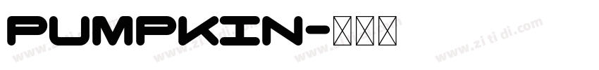 pumpkin字体转换