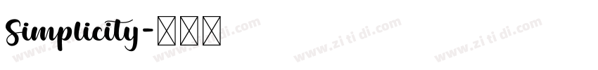 Simplicity字体转换