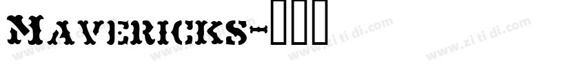 Mavericks字体转换