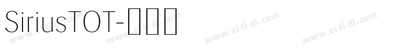 SiriusTOT字体转换