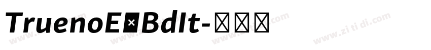 TruenoExBdIt字体转换