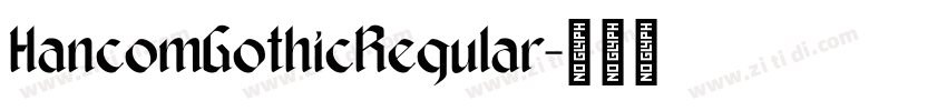 HancomGothicRegular字体转换