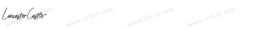 LancasterCastle字体转换