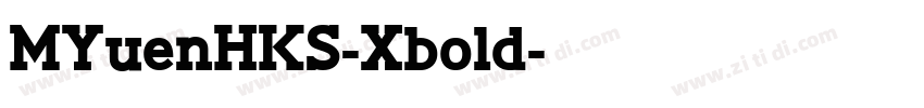 MYuenHKS-Xbold字体转换
