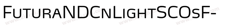 FuturaNDCnLightSCOsF字体转换