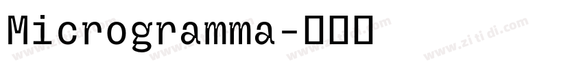 Microgramma字体转换