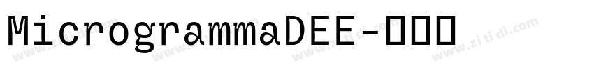 MicrogrammaDEE字体转换