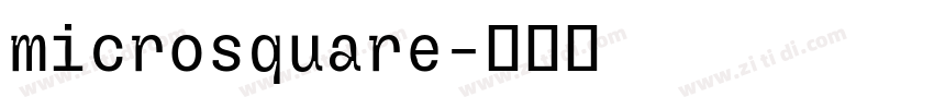 microsquare字体转换