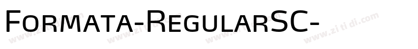 Formata-RegularSC字体转换