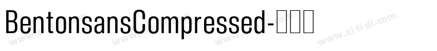 BentonsansCompressed字体转换