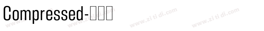 Compressed字体转换