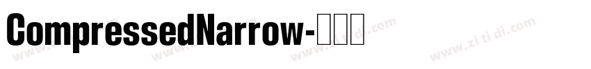 CompressedNarrow字体转换
