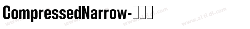 CompressedNarrow字体转换