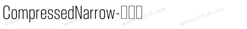 CompressedNarrow字体转换