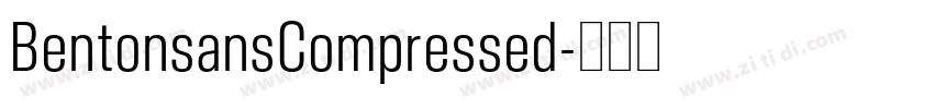 BentonsansCompressed字体转换