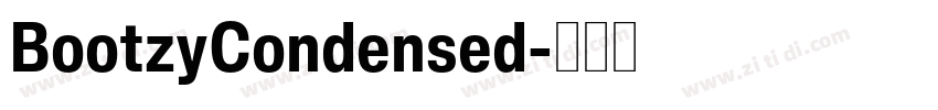 BootzyCondensed字体转换