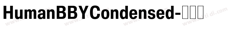 HumanBBYCondensed字体转换