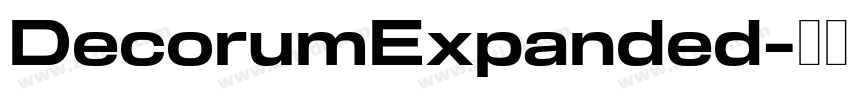 DecorumExpanded字体转换 DecorumExpanded字体转换