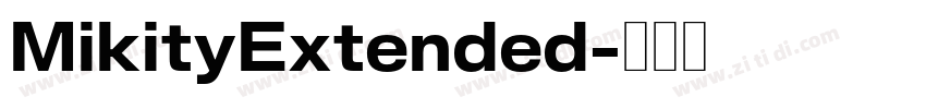 MikityExtended字体转换