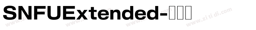 SNFUExtended字体转换