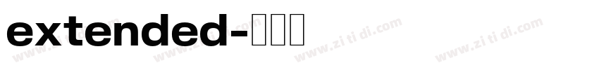 extended字体转换