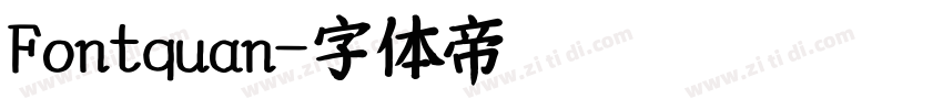 Fontquan字体转换