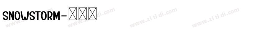 Snowstorm字体转换
