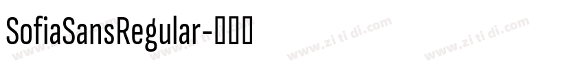 SofiaSansRegular字体转换