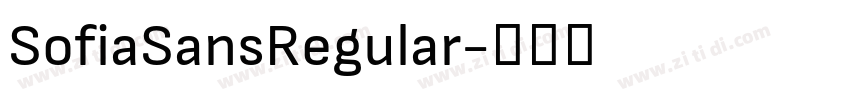 SofiaSansRegular字体转换