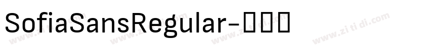 SofiaSansRegular字体转换