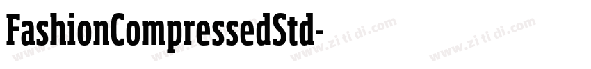 FashionCompressedStd字体转换