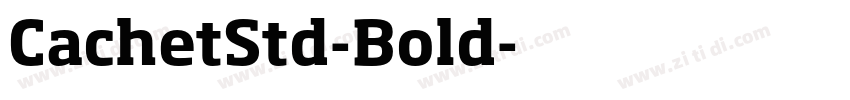 CachetStd-Bold字体转换
