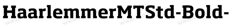 HaarlemmerMTStd-Bold字体转换